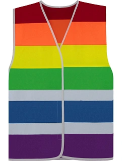 Korntex NAT – PRIDE Bezpečnostní vesta "Pride" 76.KNAT rainbow