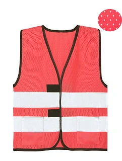 Korntex KWM – Korfu Dětská síťovaná bezpečnostní vesta 76.KWM1 neon pink