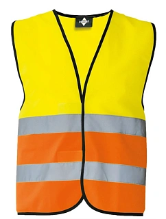 Korntex KXVW – Wolfsburg Bezpečnostní vesta "Basic" 76.KXVW yellow/orange