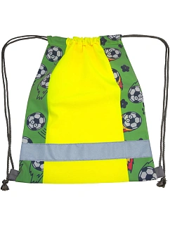 Korntex GYMACT Dětský sportovní vak "Action" 76.MACT hi vis yellow/football