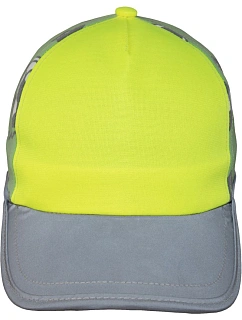 Korntex CAPACT Dětská 5 panelová kšiltovka "Action" 76.PACT hi vis yellow/football