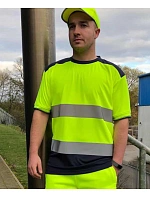 Yoko HVJ 400 Hi-Vis Tričko 79.J400 hi vis orange/navy Yoko HVJ 400 Hi-Vis Tričko 79.J400 hi vis orange/navy