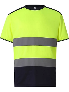 Yoko HVJ 400 Hi-Vis Tričko 79.J400 hi vis yellow/navy