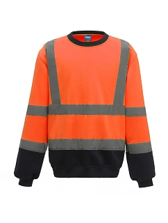 Yoko HVJ 510 Hi-Vis mikina 79.J510 hi vis orange/navy