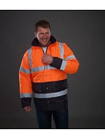 Yoko HVP 302 Hi-Vis Parka 79.P302 hi vis orange/navy Yoko HVP 302 Hi-Vis Parka 79.P302 hi vis orange/navy