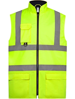 Yoko HV 005 Hi-Vis polstrovaná vesta 79.V005 hi vis yellow