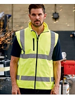 Yoko HV 006 Hi-Vis softshellová vesta 79.V006 hi vis yellow Yoko HV 006 Hi-Vis softshellová vesta 79.V006 hi vis yellow