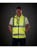 Yoko HV 006 Hi-Vis softshellová vesta 79.V006 hi vis yellow Yoko HV 006 Hi-Vis softshellová vesta 79.V006 hi vis yellow
