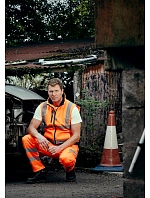 Yoko HV 006 Hi-Vis softshellová vesta 79.V006 hi vis orange