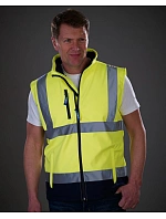 Yoko HV 006 Hi-Vis softshellová vesta 79.V006 hi vis yellow/navy
