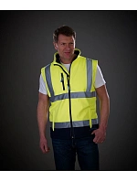 Yoko HV 006 Hi-Vis softshellová vesta 79.V006 hi vis yellow/navy