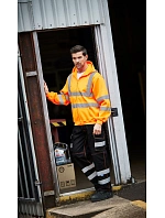 Yoko HVK 07 Hi-Vis mikina s kapucí 79.VK07 black Yoko HVK 07 Hi-Vis mikina s kapucí 79.VK07 black