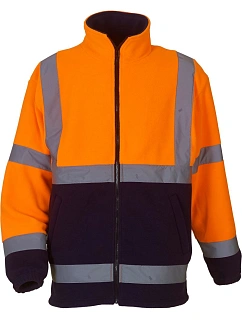Yoko HVK 08 Hi-Vis Fleecová Bunda 79.VK08 hi vis orange/navy