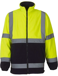 Yoko HVK 08 Hi-Vis Fleecová Bunda 79.VK08 hi vis yellow/navy