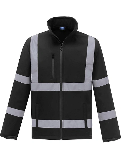 Yoko HVK 09 Hi-Vis softshellová bunda 79.VK09 black Yoko HVK 09 Hi-Vis softshellová bunda 79.VK09 black