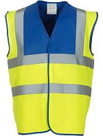 Yoko HVW 100 Hi-Vis bezpečnostní vesta 79.W100 royal blue/hi vis yellow Yoko HVW 100 Hi-Vis bezpečnostní vesta 79.W100 royal blue/hi vis yellow