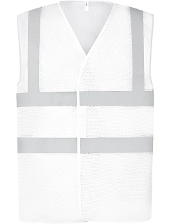 Yoko HVW 120 Hi-Vis síťovaná bezpečnostní vesta 79.W120 white