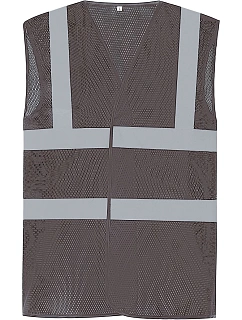 Yoko HVW 120 Hi-Vis síťovaná bezpečnostní vesta 79.W120 grey