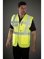 Yoko HVW 801 Hi-Vis multifunkční vesta 79.W801 black Yoko HVW 801 Hi-Vis multifunkční vesta 79.W801 black