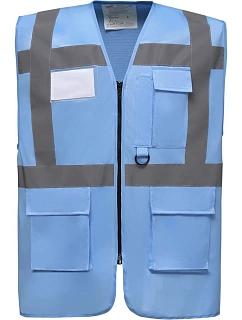 Yoko HVW 801 Hi-Vis multifunkční vesta 79.W801 sky blue