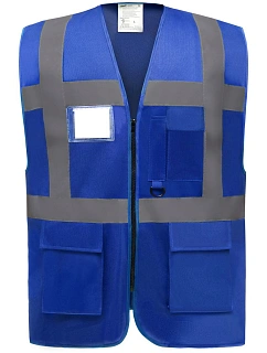 Yoko HVW 801 Hi-Vis multifunkční vesta 79.W801 royal blue