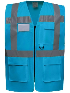 Yoko HVW 801 Hi-Vis multifunkční vesta 79.W801 sapphire