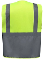 Yoko HVW 801 Hi-Vis multifunkční vesta 79.W801 hi vis yellow/grey Yoko HVW 801 Hi-Vis multifunkční vesta 79.W801 hi vis yellow/grey