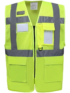 Yoko HVW 820 Hi-Vis síťovaná bezpečnostní vesta 79.W820 hi vis yellow