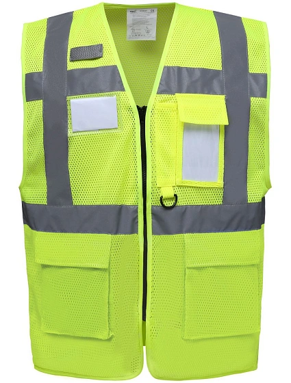 Yoko HVW 820 Hi-Vis síťovaná bezpečnostní vesta 79.W820 hi vis yellow