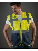 Yoko HVW 820 Hi-Vis síťovaná bezpečnostní vesta 79.W820 hi vis yellow