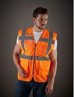 Yoko HVW 820 Hi-Vis síťovaná bezpečnostní vesta 79.W820 hi vis yellow