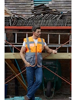 Yoko HVW 820 Hi-Vis síťovaná bezpečnostní vesta 79.W820 hi vis yellow