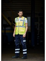 Yoko HVW 820 Hi-Vis síťovaná bezpečnostní vesta 79.W820 hi vis yellow