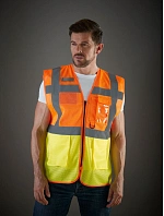 Yoko HVW 820 Hi-Vis síťovaná bezpečnostní vesta 79.W820 hi vis yellow