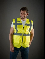 Yoko HVW 820 Hi-Vis síťovaná bezpečnostní vesta 79.W820 hi vis yellow