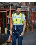 Yoko HVW 820 Hi-Vis síťovaná bezpečnostní vesta 79.W820 hi vis yellow