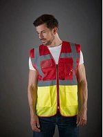 Yoko HVW 820 Hi-Vis síťovaná bezpečnostní vesta 79.W820 hi vis yellow