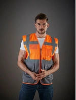 Yoko HVW 820 Hi-Vis síťovaná bezpečnostní vesta 79.W820 red/hi vis yellow Yoko HVW 820 Hi-Vis síťovaná bezpečnostní vesta 79.W820 red/hi vis yellow