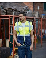 Yoko HVW 820 Hi-Vis síťovaná bezpečnostní vesta 79.W820 red/hi vis yellow Yoko HVW 820 Hi-Vis síťovaná bezpečnostní vesta 79.W820 red/hi vis yellow