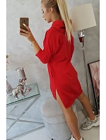 Šaty s kapucí a delšími zády červené Šaty s kapucí a delšími zády červené