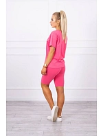 Set top+legíny fuchsiová Set top+legíny fuchsiová
