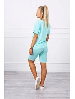 Mátový set top+legíny Mátový set top+legíny