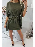 Oversize khaki netopýří šaty Oversize khaki netopýří šaty