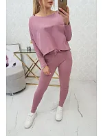 Souprava s oversize blůzou tmavě růžová Souprava s oversize blůzou tmavě růžová