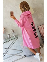 Světle růžová bunda s potiskem Světle růžová bunda s potiskem