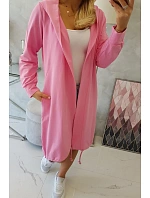 Světle růžová bunda s potiskem Světle růžová bunda s potiskem