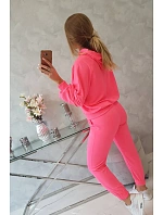 Souprava mikiny s kapucí růžová neonová Souprava mikiny s kapucí růžová neonová