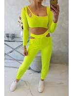 Sada s halenkou top žlutá neonová Sada s halenkou top žlutá neonová
