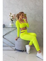 Sada s halenkou top žlutá neonová Sada s halenkou top žlutá neonová