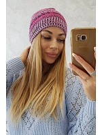 Fleecová čepice Patrycja K254 fuchsiová+růžová Fleecová čepice Patrycja K254 fuchsiová+růžová